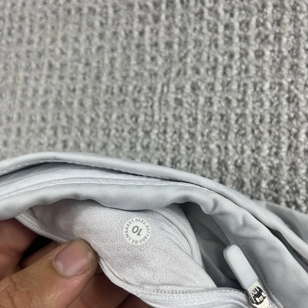 Lululemon Skirt Womens Size 10 Tall White Pace Rival Lined Skort Tennis
